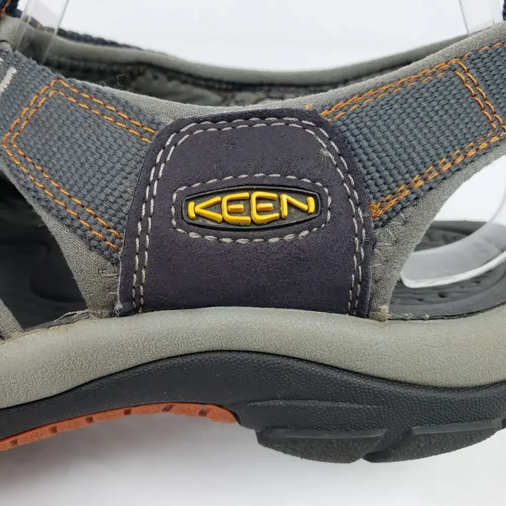 Keen Newport H2 Mens Sz 7.5 Gray Blue Outdoor Waterproof Fisherman Sandals Shoes